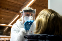 THEMENBILD, Coronavirus Pandemie, Teststraße Schladming