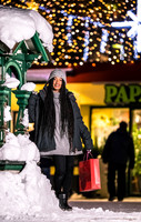 THEMENBILD, Einkaufen im Winter