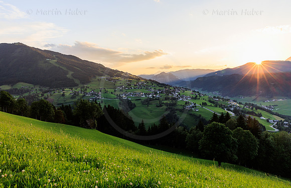 Schladming, Sommerabend, Sonnenuntergang