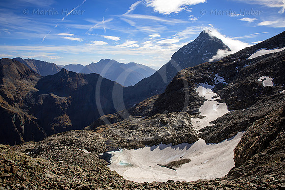 Die Schneefelder, die Wolken und der Hochgolling