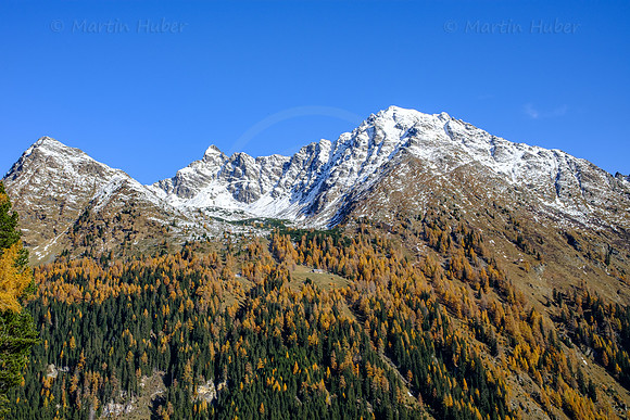Spätherbst und Lärchengold, hinteres Weißpriachtal