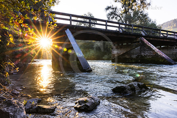 Die Enns nahe Lehen-Brücke