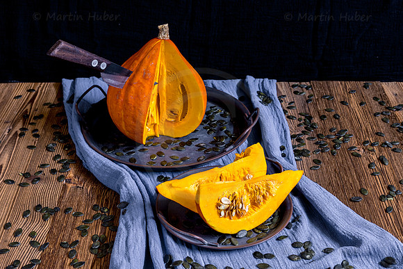 Food-Fotografie, Hokkaido-Kürbis