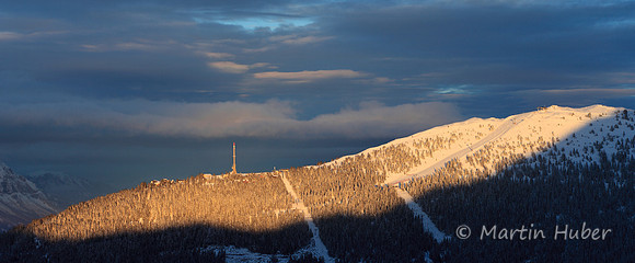 Letzte Sonnenstrahlen auf dem Hauser Kaibling