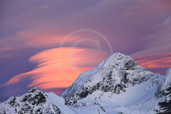 Sonnenuntergang am Höchstein / Föhnstimmung