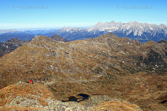 Blick zum Giglachsee - mit Dachsteinmassiv