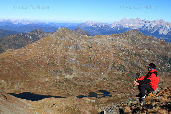 Blick zum Giglachsee - mit Dachsteinmassiv