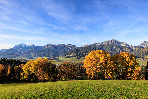Herbst, verfärbte Bäume, Gössenberg