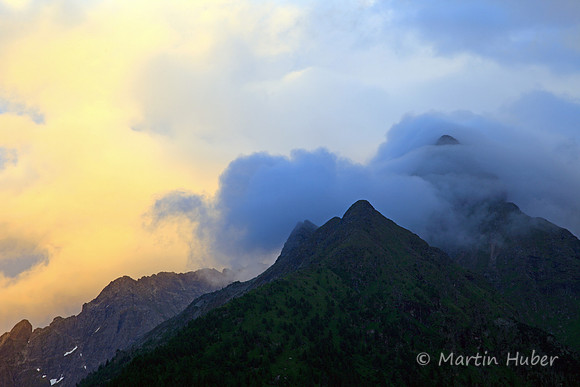 Wolken-Abend-Stimmung / Mandlspitze und Placken