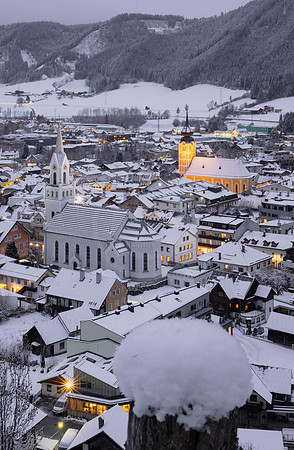 Abenddämmerung in Schladming