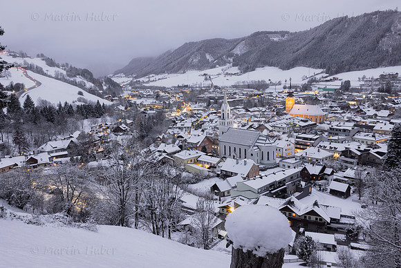 Abenddämmerung in Schladming