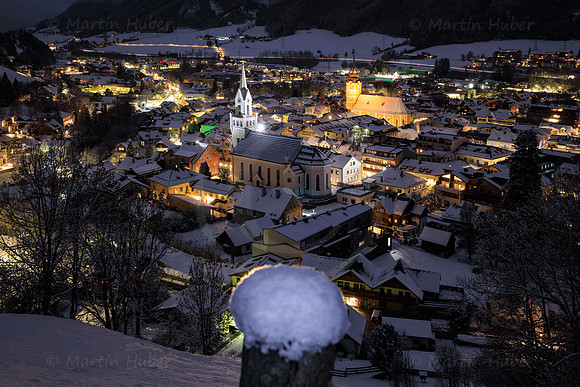 Abenddämmerung in Schladming
