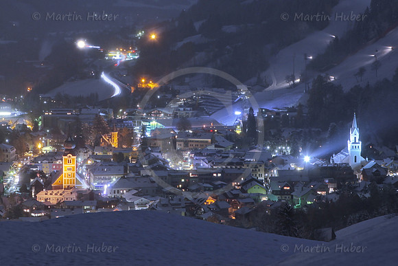 Schladming in einer Vollmondnacht