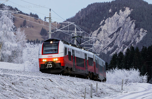 THEMENBILD, Winter in Österreich, Eisenbahn, OeBB, Mobilität