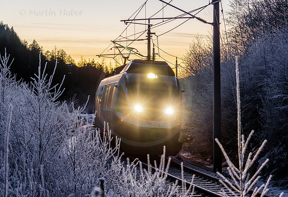THEMENBILD, Winter in Österreich, Eisenbahn, OeBB, Mobilität