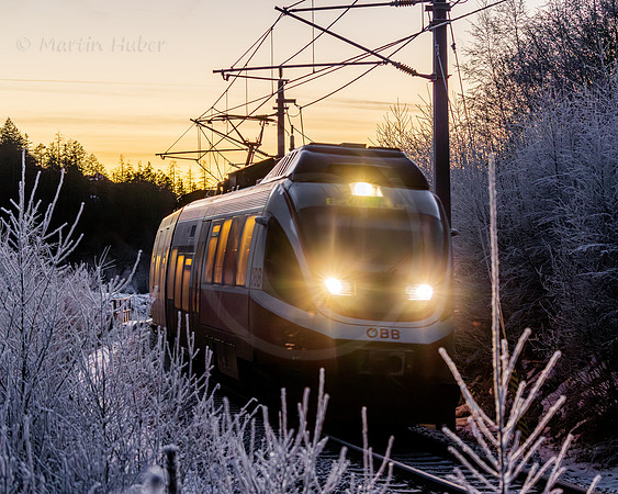 THEMENBILD, Winter in Österreich, Eisenbahn, OeBB, Mobilität