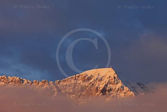 Sonnenuntergang auf der Scheichenspitze