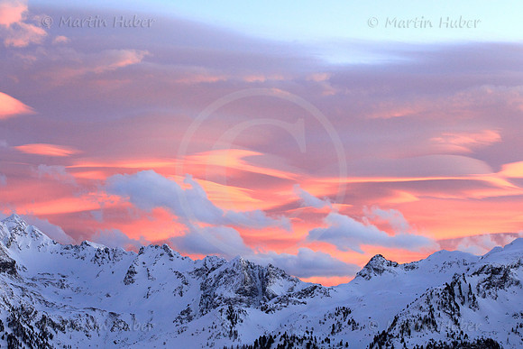 Sonnenuntergang in den Schladminger Tauern / Föhnstimmung