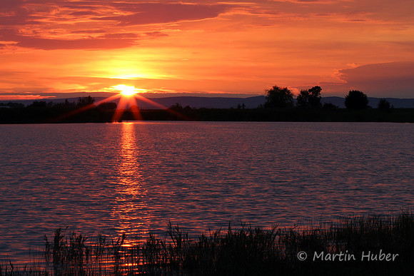 Sonnenuntergang am Warmsee