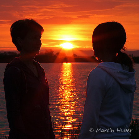 Sonnenuntergang am Warmsee