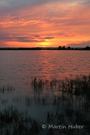 Sonnenuntergang am Warmsee