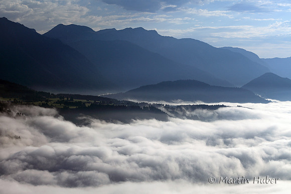 Nebel über dem Ennstal