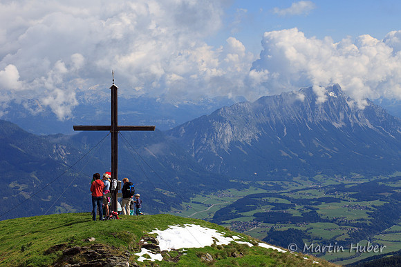 Pleschnitzzinken-Gipfel mit Blick ins Ennstal Richtung Osten