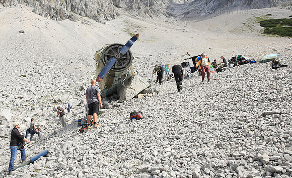 Die Bergretter, Dreharbeiten im Dachstein-Gebirge