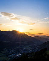 Sommer-Sonnenaufgang in Schladming