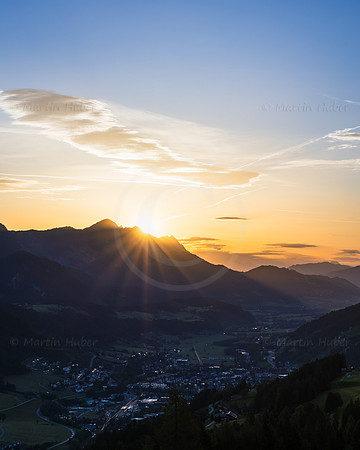 Sommer-Sonnenaufgang in Schladming