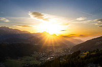 Sommer-Sonnenaufgang in Schladming