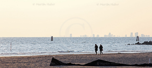 Grado - Blick über das Meer in Richtung Westen