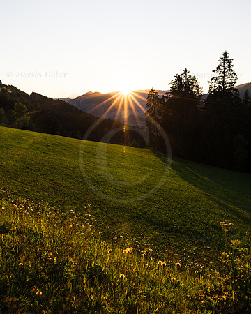 Sonnenuntergang in Rohrmoos