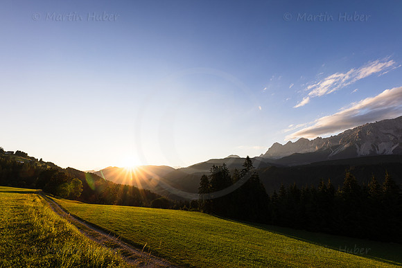 Sonnenuntergang in Rohrmoos