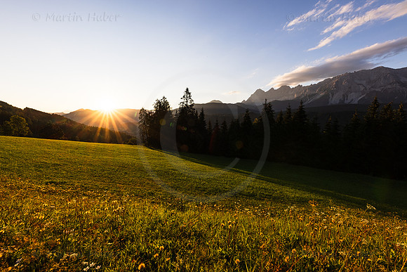Sonnenuntergang in Rohrmoos