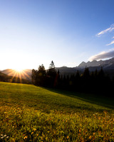 Sonnenuntergang in Rohrmoos
