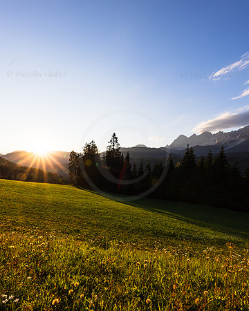 Sonnenuntergang in Rohrmoos