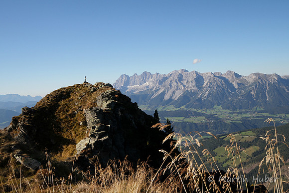 Krügerzinken-Gipfel - mit Blick auf das Dachsteingebirge