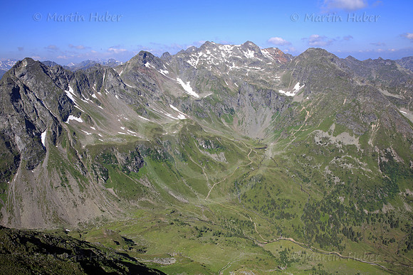 Panorama - die Gipfel rund um die Keinprechthuette