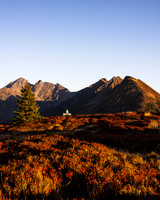 Planai, Herbst, Wanderin auf Aussichtsbank