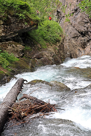 Alpinsteig durch die Hoell