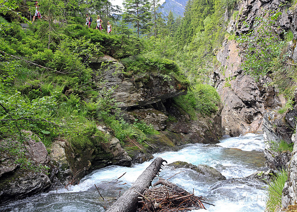 Alpinsteig durch die Hoell