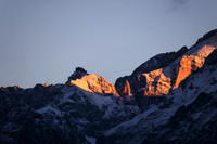 Wetter, Neuschnee, Morgensonne am Dachstein