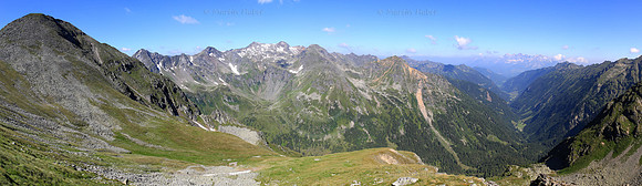 Panorama - die Gipfel rund um die Keinprechthuette