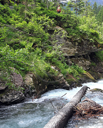 Alpinsteig durch die Hoell