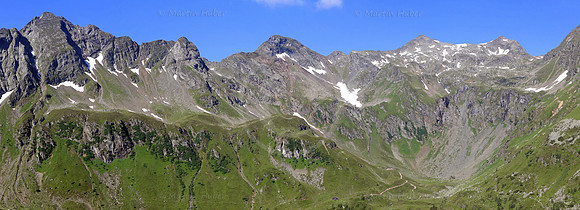 Panorama - die Gipfel rund um die Keinprechthuette