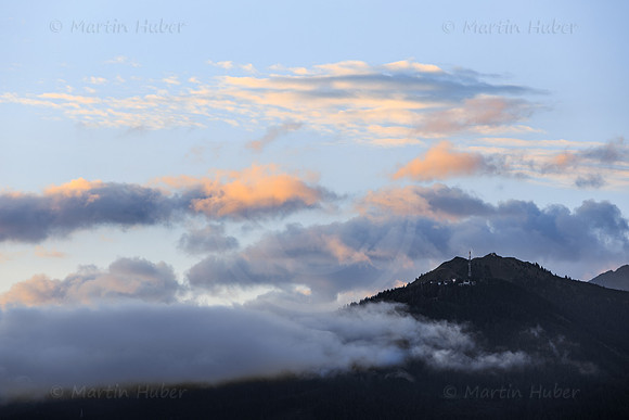 Hauser Kaibling, Nebel und Wolken am Morgen