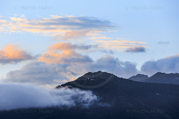 Hauser Kaibling, Nebel und Wolken am Morgen