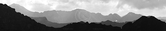 Gratlandschaft s/w - Ausblick von der Placken