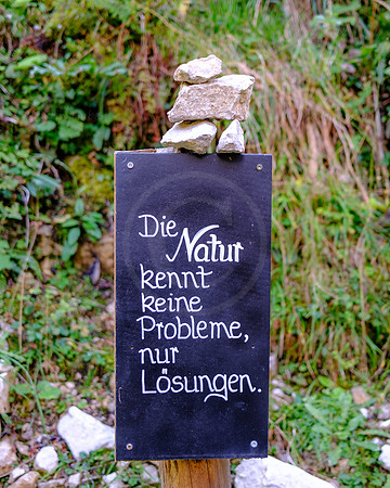 Spruch am Wegesrand